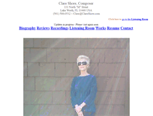 Tablet Screenshot of clareshore.com